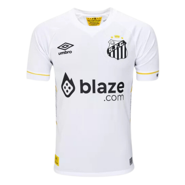 Camisa Masculina Umbro Santos 2023/24 I Todos os Patrocinadores